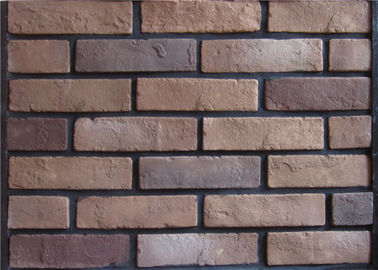 Ladrillo exterior del cemento del color 3D de Multipul falso con la decoración de la pared
