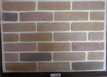 Falsa chapa de piedra ancha, falso material exterior del cemento de los paneles de pared de ladrillo