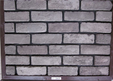 Falso ladrillo exterior artificial gris para la resistencia a hielo de la decoración de la pared