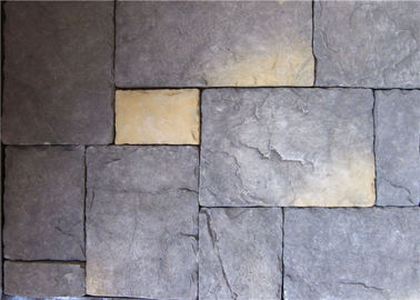 Color múltiple de la piedra artificial interior/exterior de la pared con la superficie sólida