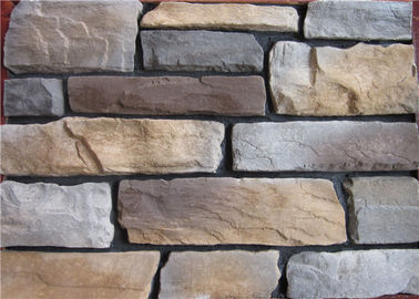 La piedra artificial del revestimiento ligero de la pared sin color se descolora