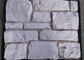 Piedra artificial blanca pura de la pared para la decoración de la pared modificada para requisitos particulares