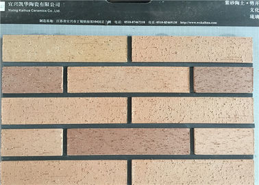 Smooth Customized Exterior Thin Brick With Wear Resistance Solid Void Ratio