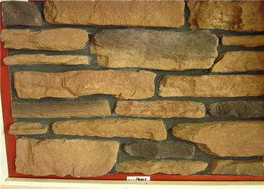 Piedra artificial de la pared del cemento grueso para el vapor exterior del jardín - curado