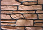 Piedra artificial de la pared del cemento grueso para el vapor exterior del jardín - curado