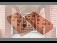 240x115x60m m, ladrillo excelente del hueco del impermeable del café ligero para la pared